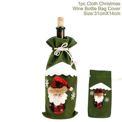 FengRise Christmas Wine Bottle Cover - joybasis