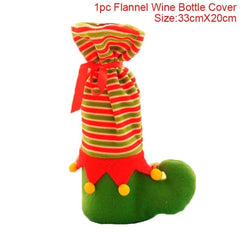 FengRise Christmas Wine Bottle Cover - joybasis