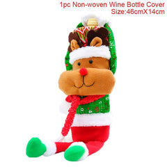 FengRise Christmas Wine Bottle Cover - joybasis