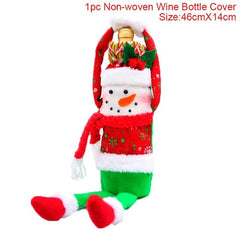 FengRise Christmas Wine Bottle Cover - joybasis