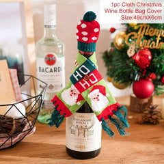 FengRise Christmas Wine Bottle Cover - joybasis