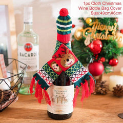 FengRise Christmas Wine Bottle Cover - joybasis