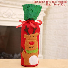 FengRise Christmas Wine Bottle Cover - joybasis
