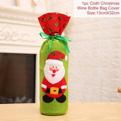 FengRise Christmas Wine Bottle Cover - joybasis