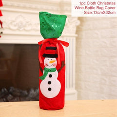 FengRise Christmas Wine Bottle Cover - joybasis