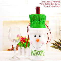 FengRise Christmas Wine Bottle Cover - joybasis