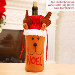 FengRise Christmas Wine Bottle Cover - joybasis