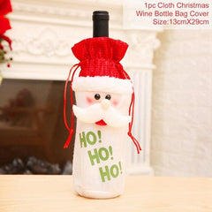 FengRise Christmas Wine Bottle Cover - joybasis
