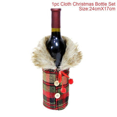 FengRise Christmas Wine Bottle Cover - joybasis