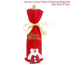 FengRise Christmas Wine Bottle Cover - joybasis