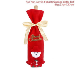 FengRise Christmas Wine Bottle Cover - joybasis