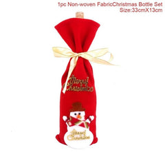 FengRise Christmas Wine Bottle Cover - joybasis