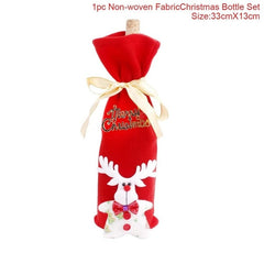 FengRise Christmas Wine Bottle Cover - joybasis