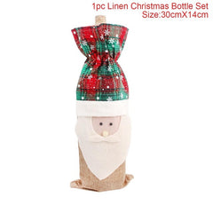 FengRise Christmas Wine Bottle Cover - joybasis