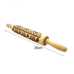 Christmas Embossing Rolling Pin - joybasis
